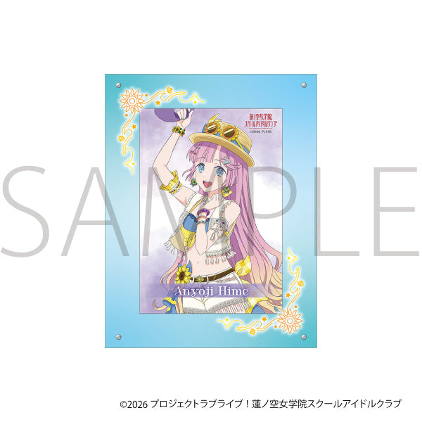 (Goods - Set) Love Live! Hasu no Sora Jogakuin School Idol Club Acrylic Photo Frame & Bromide Set / Hime Anyoji
