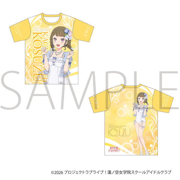 (Goods - Shirt) Love Live! Hasu no Sora Jogakuin School Idol Club Full Graphic T-shirt / Kosuzu Kachimachi