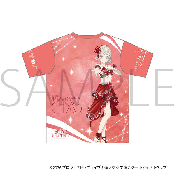 (Goods - Shirt) Love Live! Hasu no Sora Jogakuin School Idol Club Full Graphic T-shirt / Ceras Yanagida Lilienfeld