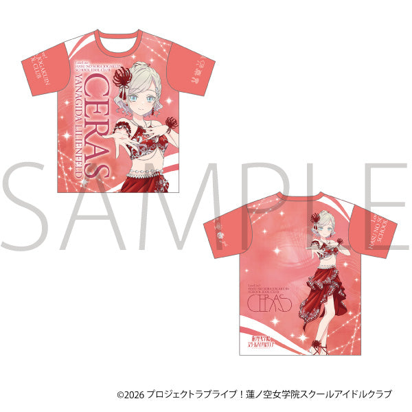 (Goods - Shirt) Love Live! Hasu no Sora Jogakuin School Idol Club Full Graphic T-shirt / Ceras Yanagida Lilienfeld