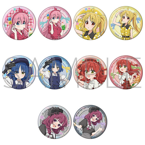 [※Blind](1BOX=10)(Goods - Badge) Bocchi the Rock! Chara Badge Collection / Retro-Chic Girls