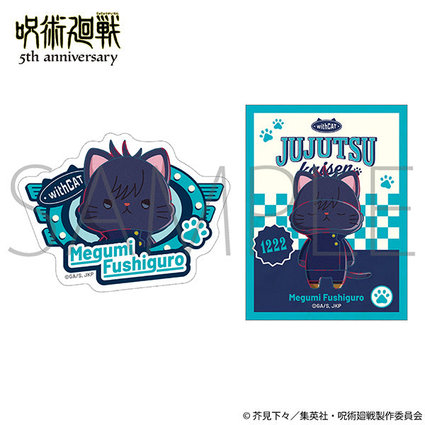 (Goods - Sticker) Jujutsu Kaisen 5th Anniversary withCAT illustration Ver. Sticker Set / Megumi Fushiguro