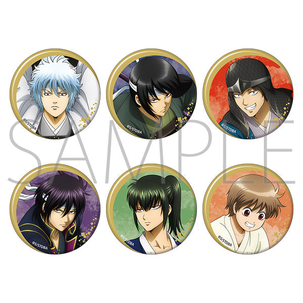 [※Blind](1BOX=6)(Goods - Badge) Gintama Chara Badge Collection / Past