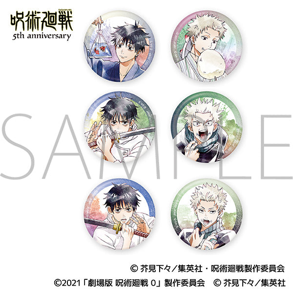 [※Blind](1BOX=6)(Goods - Badge) Jujutsu Kaisen 5th Anniversary Chara Badge Collection / Jujutsu Kaisen 0 Art-Pic