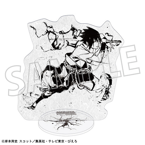 (Goods - Acrylic Stand) NARUTO Shippuden Japanese Washi Paper Acrylic Stand / Sasuke Uchiha
