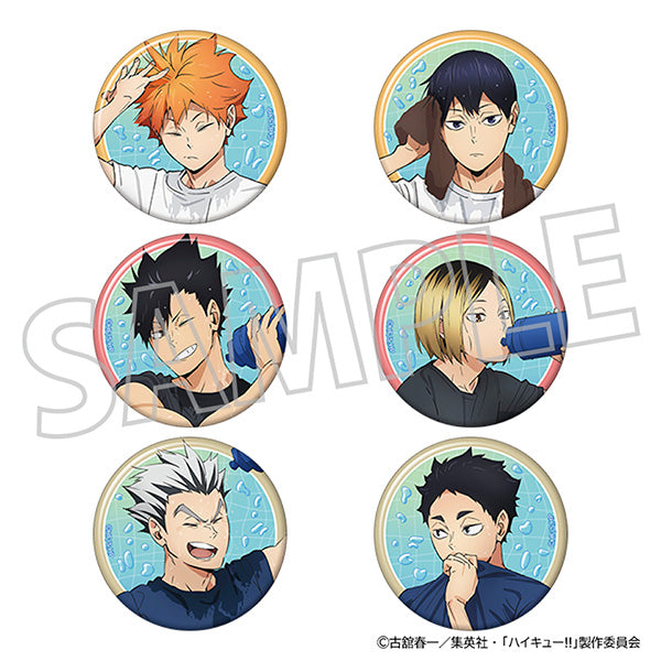 [※Blind](1BOX=6)(Goods - Badge) Haikyu!! Urupuru Chara Badge Collection "Cool Down Fair"