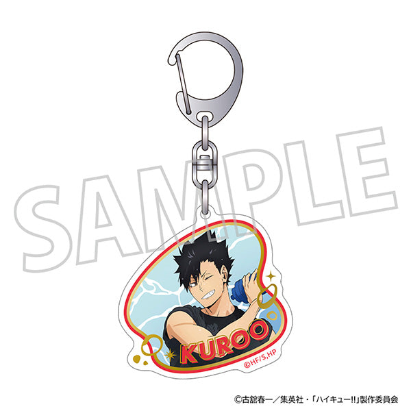 (Goods - Keychain) Haikyu!! Foil Stamped Acrylic Keychain / Tetsuro Kuroo "Cool Down Fair"