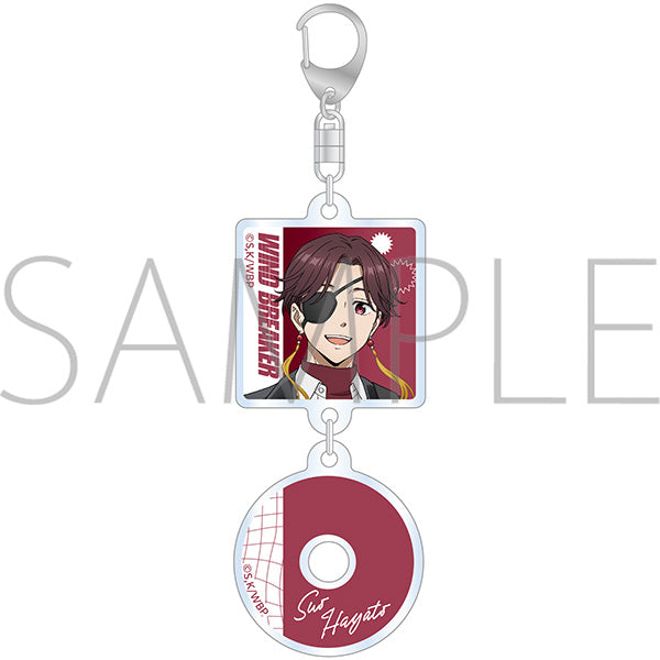 (Goods - Keychain) WIND BREAKER CD Cover Art Style Keychain / Hayato Suo
