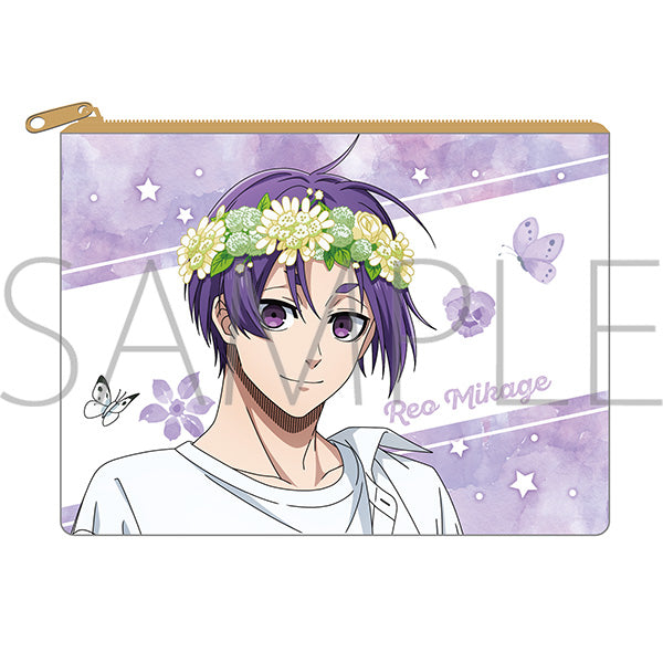 (Goods - Pouch) Blue Lock Season 2 Clear Pouch / Reo Mikage flower crown