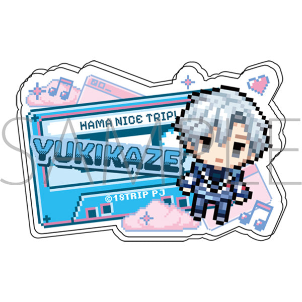 (Goods - Badge) 18TRIP Onamae Acrylic Badge / Yukikaze Kamina Pixel Art