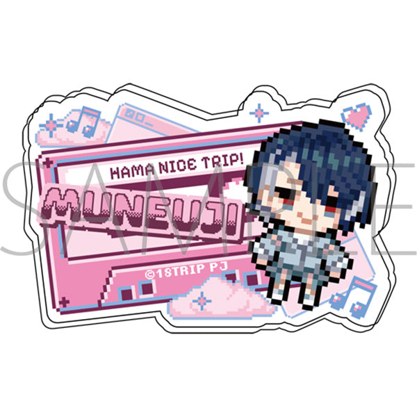 (Goods - Badge) 18TRIP Onamae Acrylic Badge / Mineuji Kaguya Pixel Art