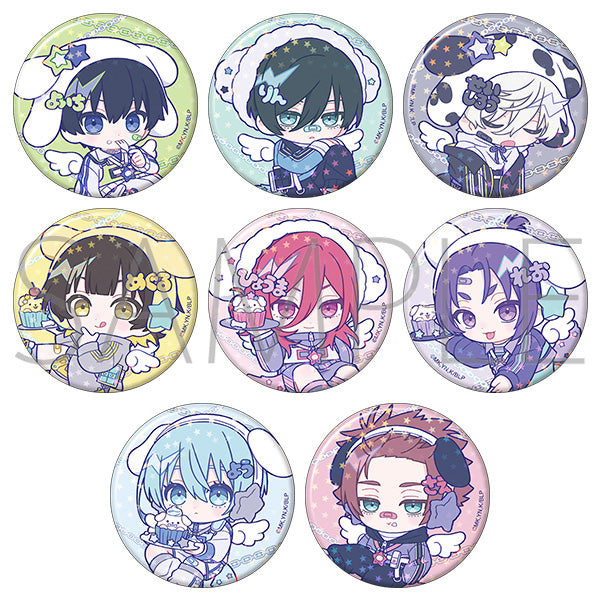 (1BOX=8)(Goods - Badge) Blue Lock Season 2 Holographic Chara Badge Collection / Pastel Pop Vol.3