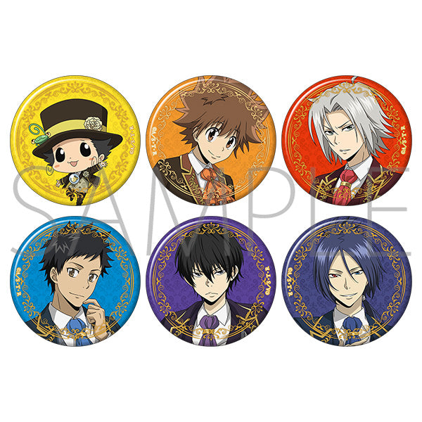 (1BOX=6)(Goods - Badge) REBORN! Chara Badge Collection / A -damask code style-