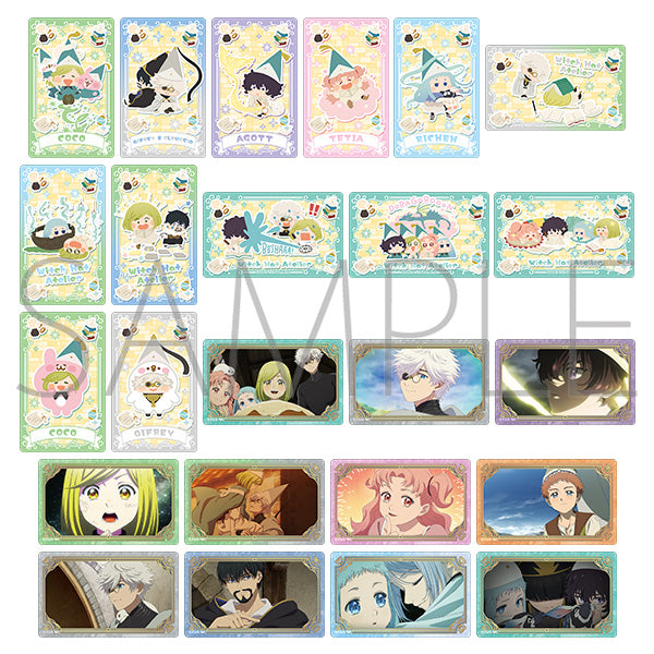(1BOX=12)(Goods - Card) Witch Hat Atelier Clear Sheet Collection Kanahei's Small Animals Collab