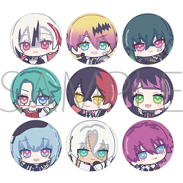 (1BOX=9)(Goods - Badge) Devil Butler with Black Cat Mochitto Badge Collection / Nui Pal Skip A