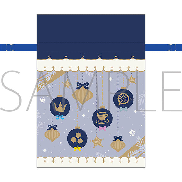 (Goods - Drawstring Pouch) THE IDOLM@STER SideM Gift Bag Style Ribbon Drawstring Pouch / Blue M Fes 2026