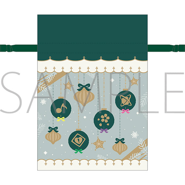 (Goods - Drawstring Pouch) THE IDOLM@STER SideM Gift Bag Style Ribbon Drawstring Pouch / Green M Fes 2026