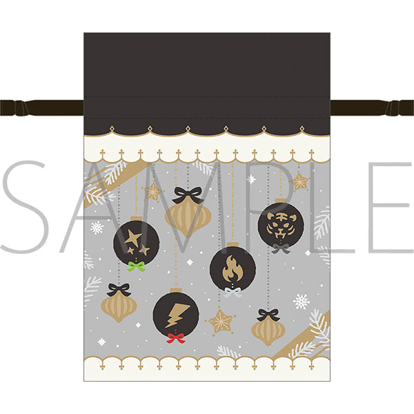 (Goods - Drawstring Pouch) THE IDOLM@STER SideM Gift Bag Style Ribbon Drawstring Pouch / Black M Fes 2026