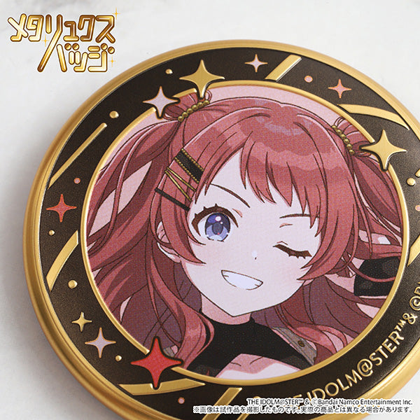 (Goods - Badge) Gakuen iDOLM@STER Metallux Badge / Kotone Fujita ECLIPSE LIGHT