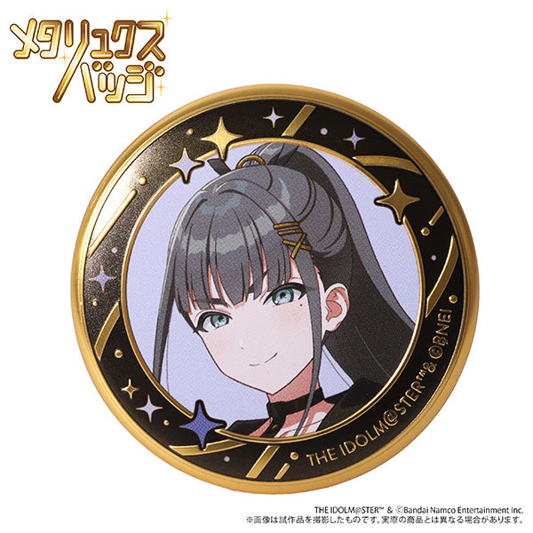 (Goods - Badge) Gakuen iDOLM@STER Metallux Badge / Tsubame Amaya ECLIPSE LIGHT