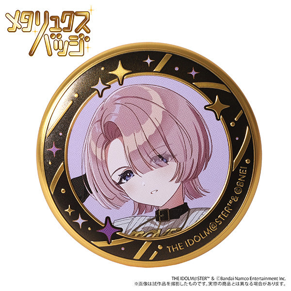 (Goods - Badge) Gakuen iDOLM@STER Metallux Badge / Mao Arimura ECLIPSE LIGHT