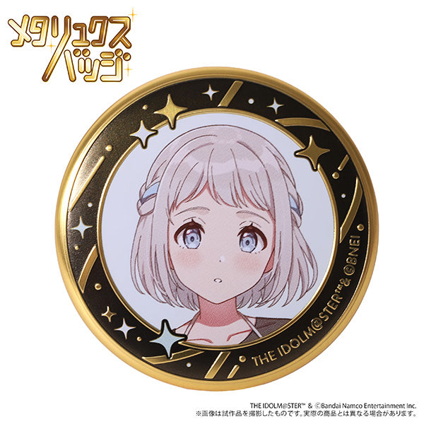 (Goods - Badge) Gakuen iDOLM@STER Metallux Badge / Lilja Katsuragi ECLIPSE LIGHT