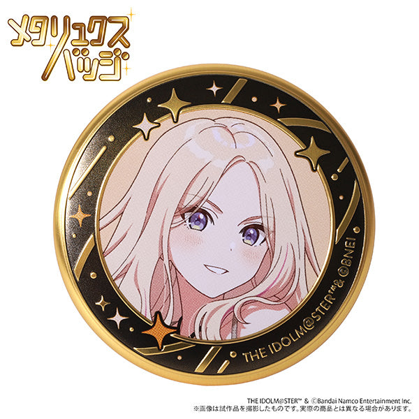 (Goods - Badge) Gakuen iDOLM@STER Metallux Badge / Sena Juo ECLIPSE LIGHT
