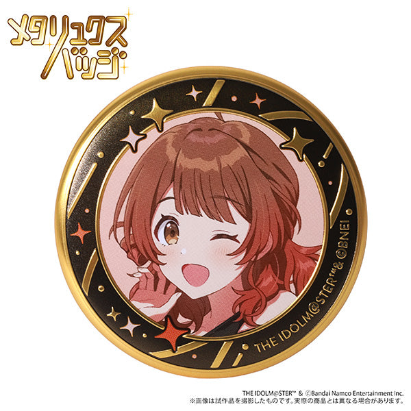(Goods - Badge) Gakuen iDOLM@STER Metallux Badge / Ume Hanami ECLIPSE LIGHT