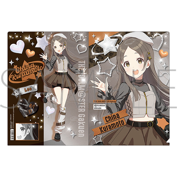 (Goods - Clear File) Gakuen iDOLM@STER Clear File / China Kuramoto ECLIPSE LIGHT