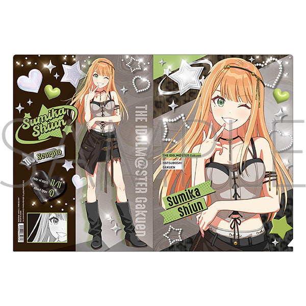 (Goods - Clear File) Gakuen iDOLM@STER Clear File / Sumika Shiun ECLIPSE LIGHT