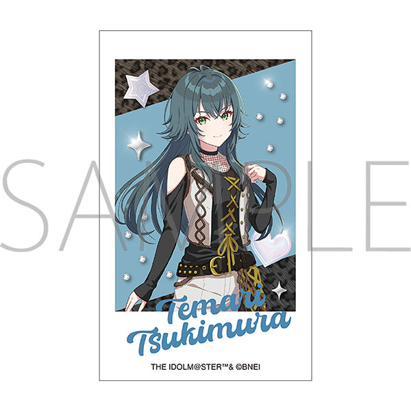 (Goods - Bromide) Gakuen iDOLM@STER Cheki & Cheki Holder Set / Temari Tsukimura ECLIPSE LIGHT