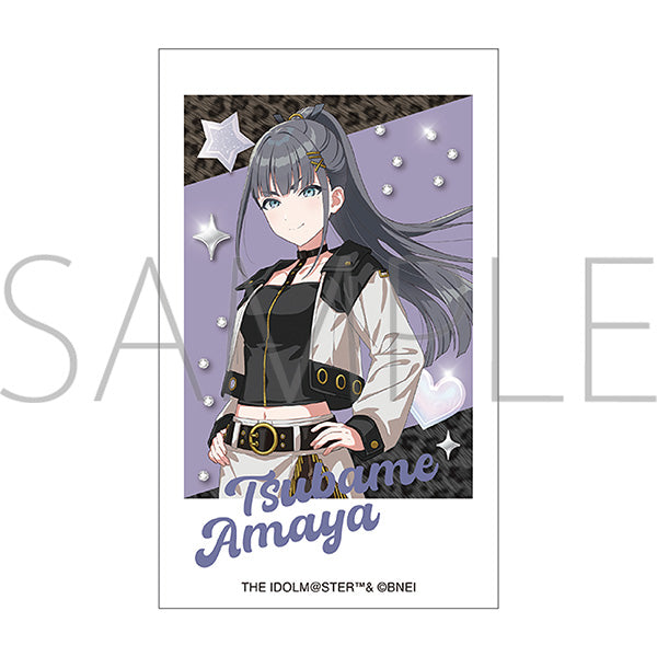 (Goods - Bromide) Gakuen iDOLM@STER Cheki & Cheki Holder Set / Tsubame Amaya ECLIPSE LIGHT