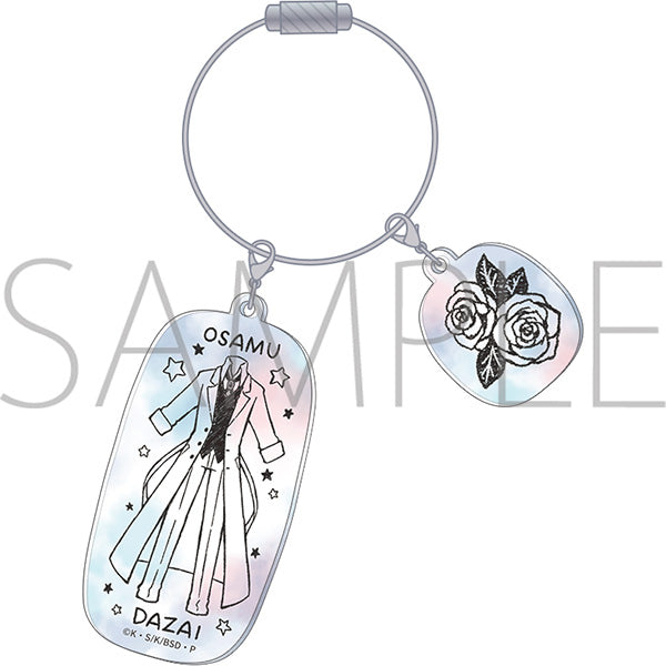 (Goods - Key Chain) 文豪ストレイドッグス 2 Piece Acrylic Key Chain / Osamu Dazai