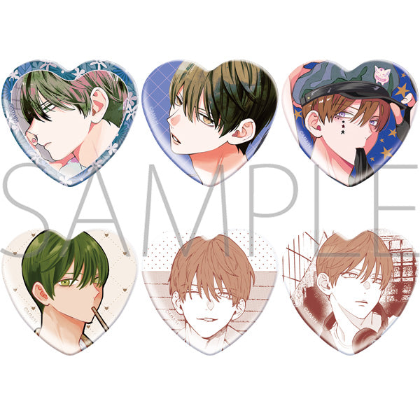 (1BOX=6)(Goods - Badge) Spring Storm and Monster Lots of Nasu-kun Chara Badge Collection