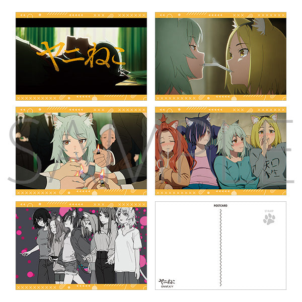 (Goods - Postcard Set) Chainsmoker Cat Postcard Set / OP & ED