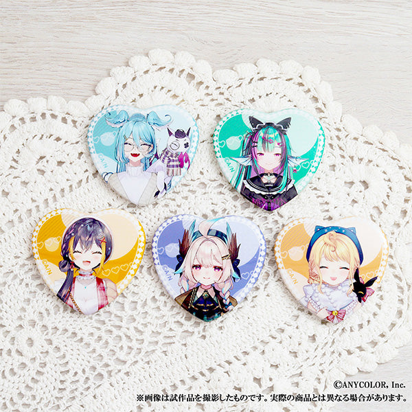 (Goods - Badge) NIJISANJI EN Heart Button Badge / Elira Pendora