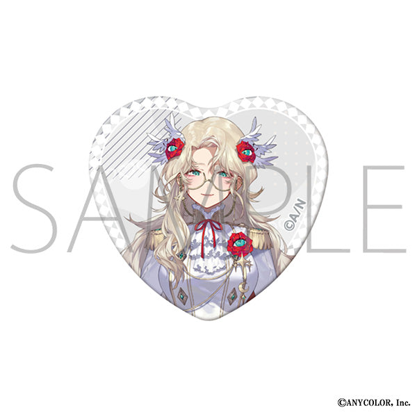 (Goods - Badge) NIJISANJI EN Heart Button Badge / Aia Amare