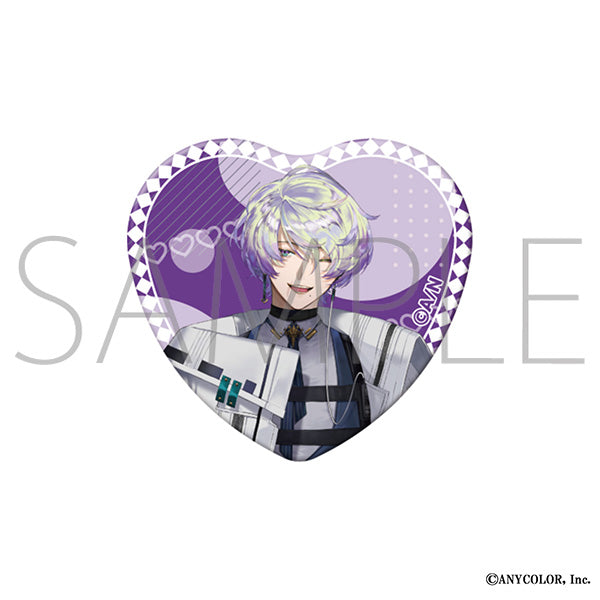 (Goods - Badge) NIJISANJI EN Heart Button Badge / Claude Clawmark