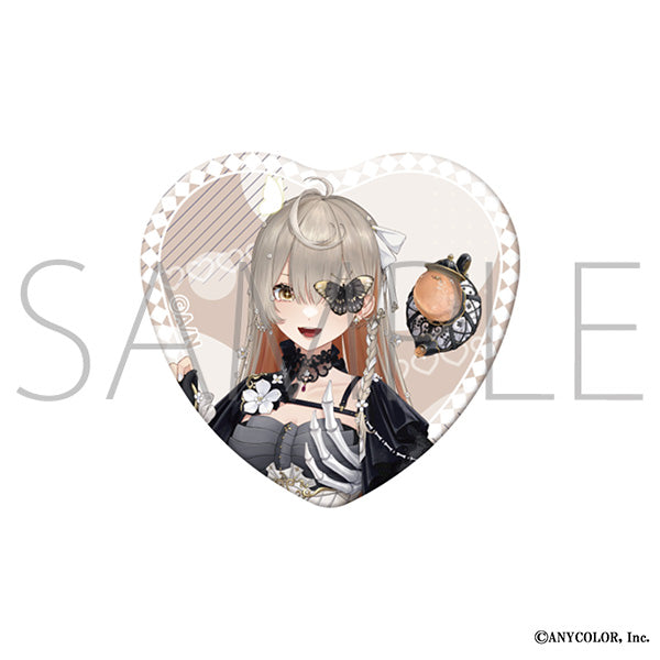 (Goods - Badge) NIJISANJI EN Heart Button Badge / Klara Charmwood
