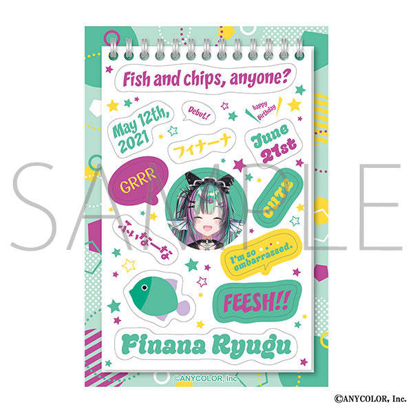 (Goods - Sticker) NIJISANJI EN #ENhaiizo Sticker Sheet / Finana Ryugu