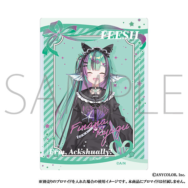 (Goods - Card Case) NIJISANJI EN Liver Famous Quote Hard Bromide Case / Finana Ryugu