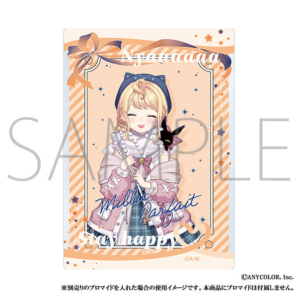 (Goods - Card Case) NIJISANJI EN Liver Famous Quote Hard Bromide Case / Millie Parfait