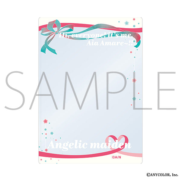 (Goods - Card Case) NIJISANJI EN Liver Famous Quote Hard Bromide Case / Aia Amare