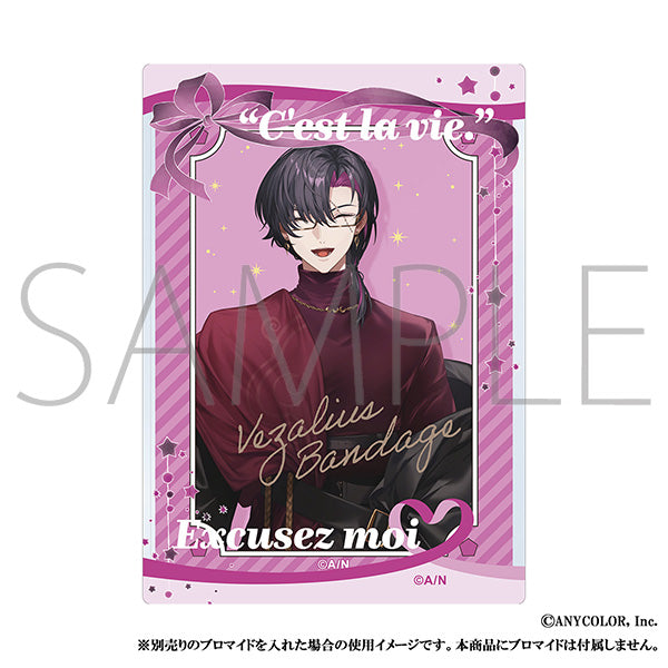 (Goods - Card Case) NIJISANJI EN Liver Famous Quote Hard Bromide Case / Vezalius Bandage