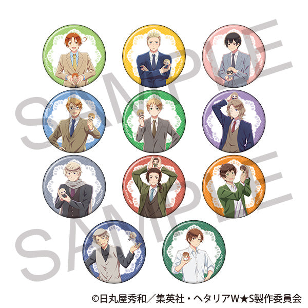 (1BOX=11)(Goods - Badge) Hetalia World★Stars Chara Badge Collection / 2026 Winter Fair