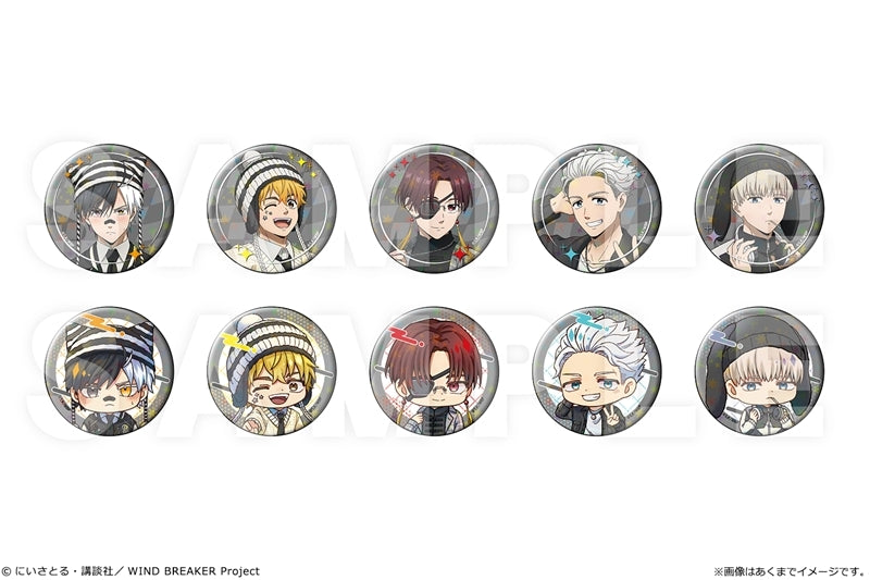 (1BOX=10)(Goods - Badge) TV Anime WIND BREAKER Trading Holographic Button Badge Ver. "Y2K Style"