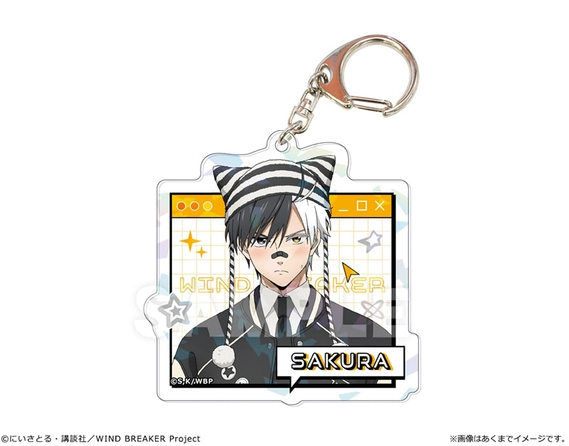 (Goods - Keychain) TV Anime WIND BREAKER Holographic Acrylic Keychain Ver. "Y2K Style" 01 Haruka Sakura