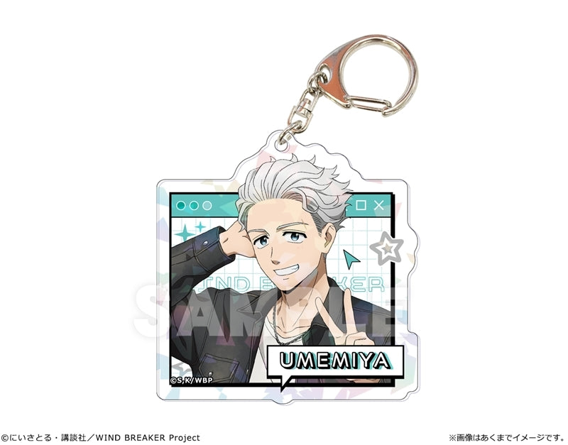 (Goods - Keychain) TV Anime WIND BREAKER Holographic Acrylic Keychain Ver. "Y2K Style" 04 Hajime Umemiya