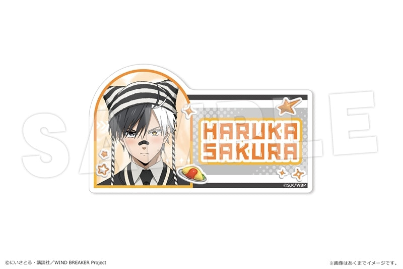 (Goods - Badge) TV Anime WIND BREAKER Name Badge Ver. "Y2K Style" 01 Haruka Sakura