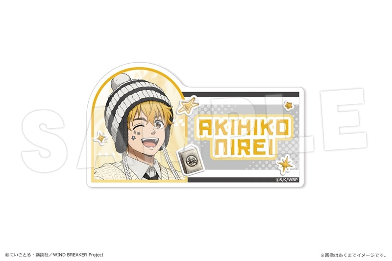 (Goods - Badge) TV Anime WIND BREAKER Name Badge Ver. "Y2K Style" 02 Akihiko Nirei